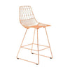 Noir Wire Barchair - Rose Gold