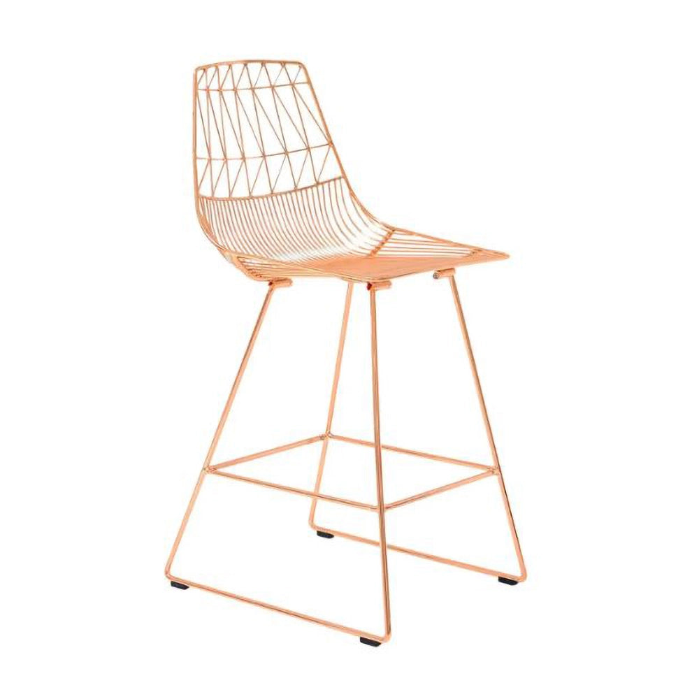 Noir Wire Barchair - Rose Gold
