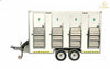 Four-Door Mobile Portable Toilet