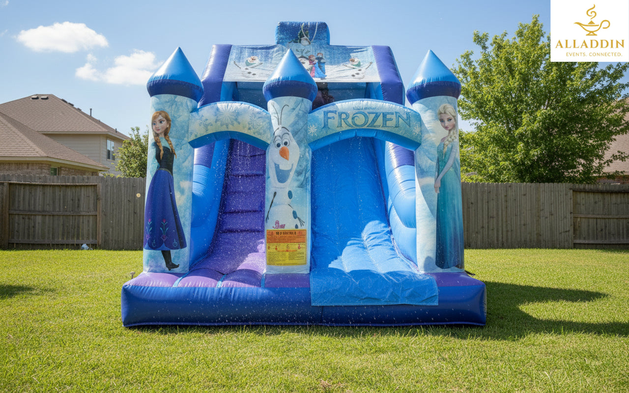 Frozen-Themed Inflatable Slide
