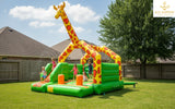 Giraffe-Themed Bouncy Castle