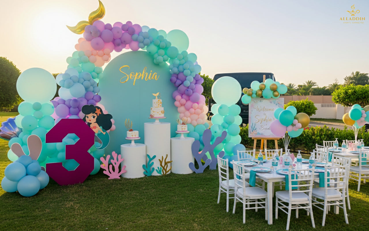 Golden Mermaid Fantasy Party