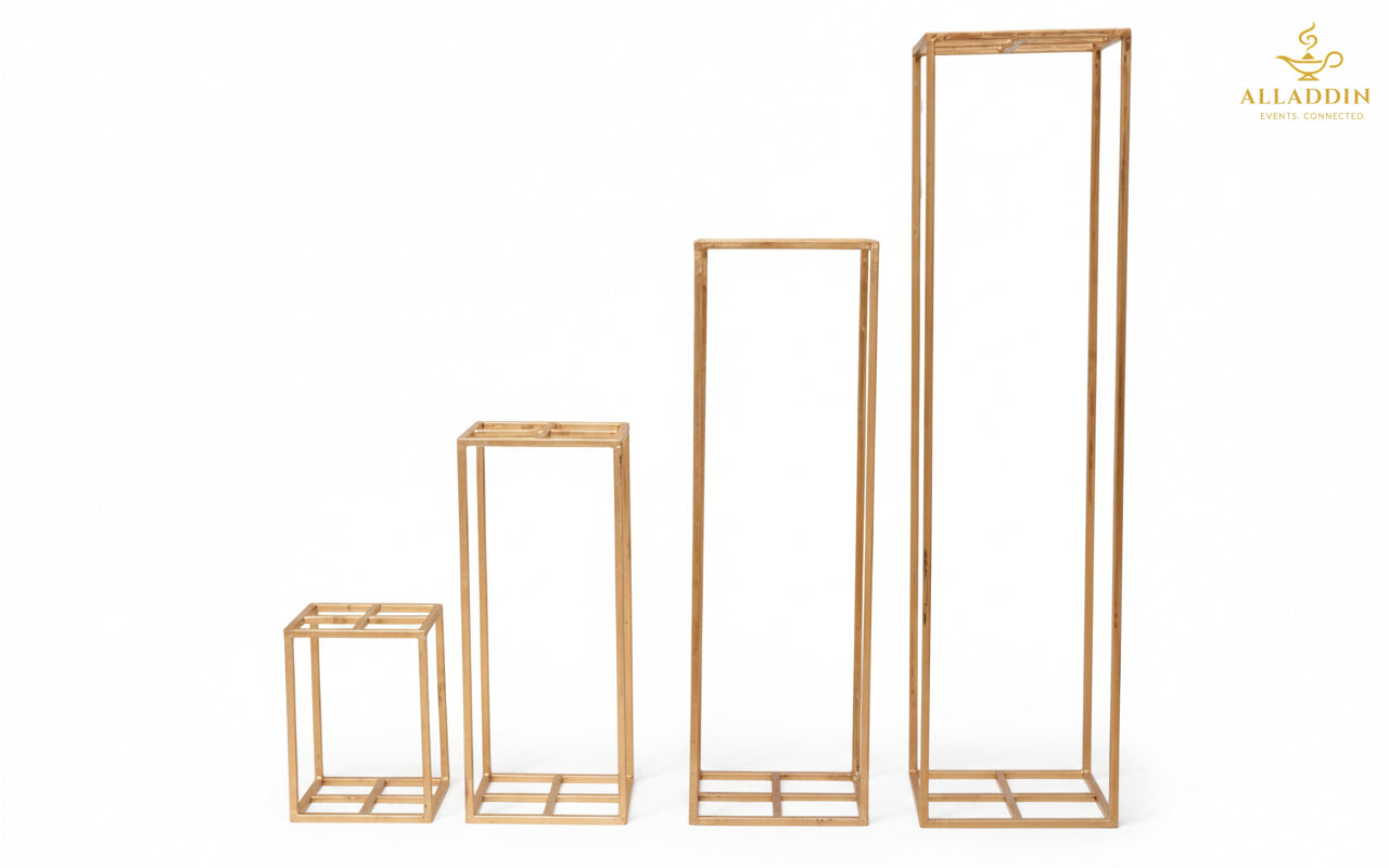 Gold Metal Display Stand