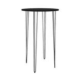 Hairpin Cocktail Table Round - Black