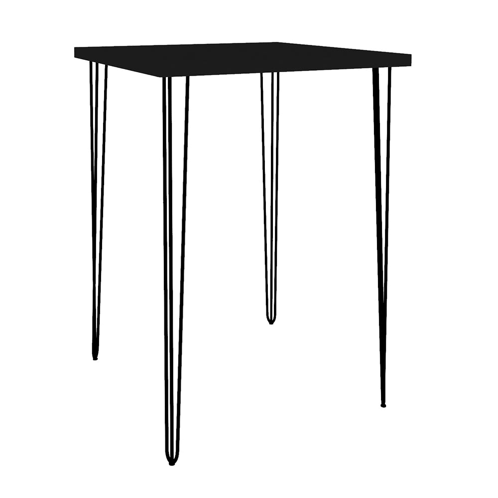 Hairpin Cocktail Table Square - Black