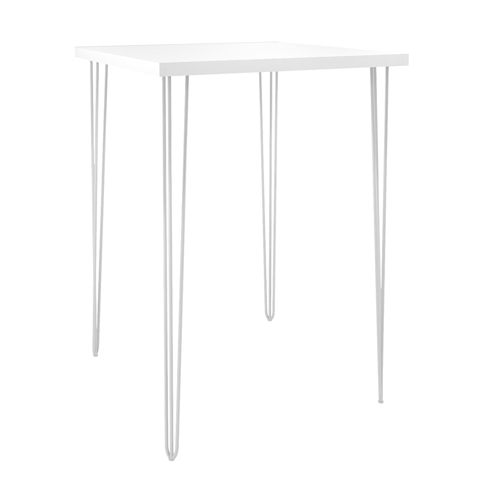 Hairpin Cocktail Table Square - White