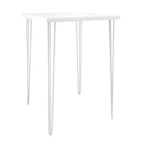 Hairpin Cocktail Table Square - White