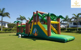 Jungle-Themed Hurdle Inflatable Bouncy