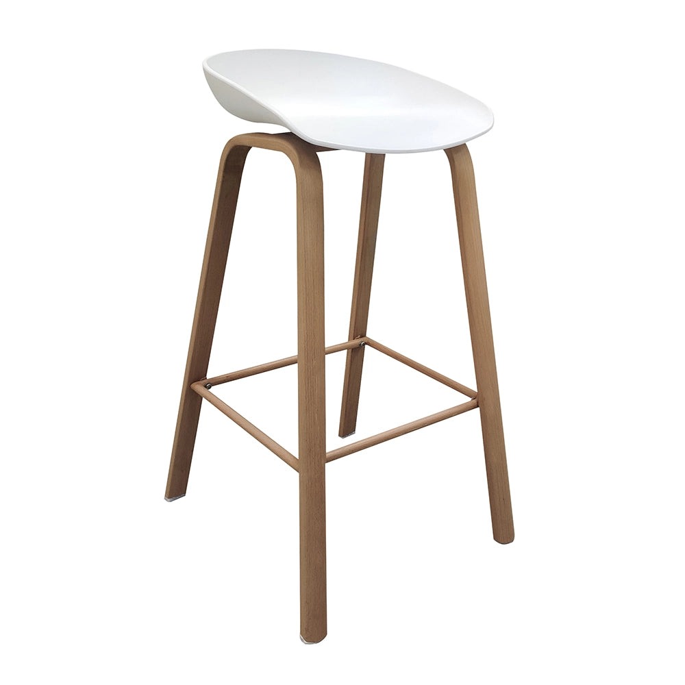 Tulip Barstool - White