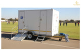 Two-Door Mobile Portable Toilet