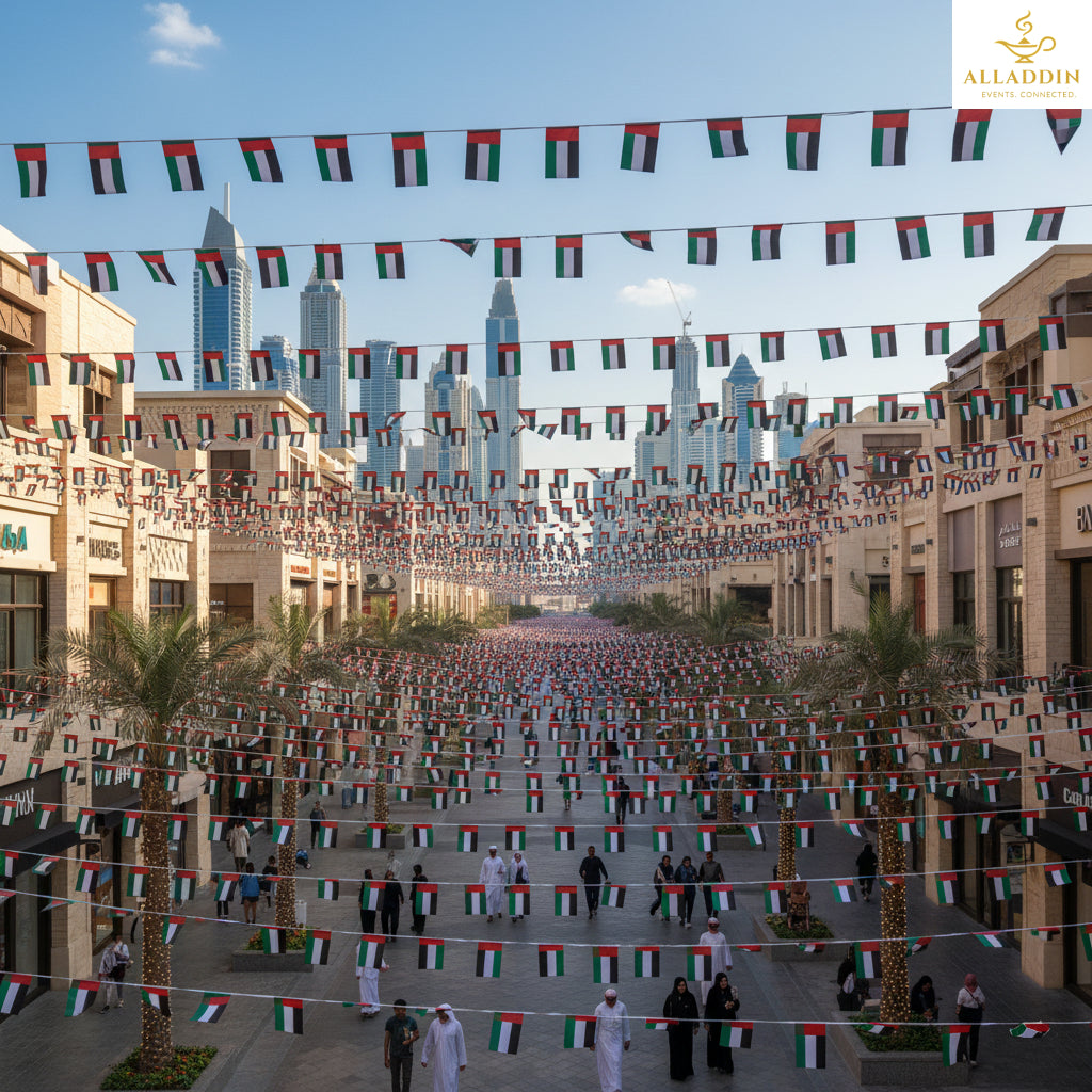 UAE National Day Flag Bunting Decor