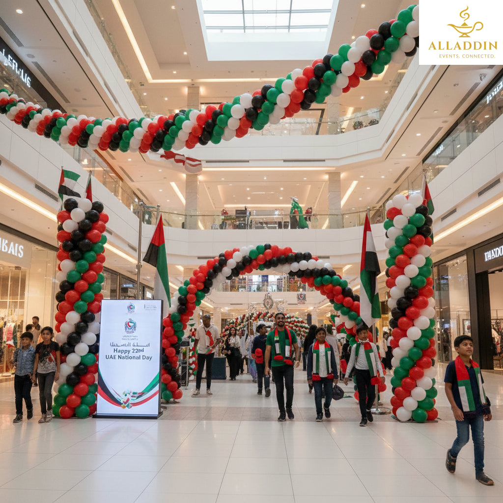 UAE National Day Mall Decoration Setup