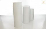White Colour Plinth Cake Table – Set of 3