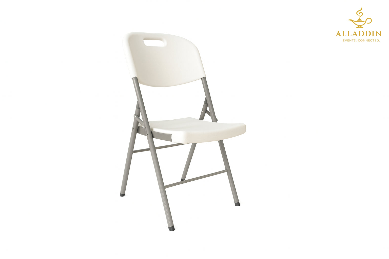 White Plastic Foldable Chair