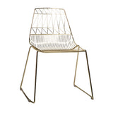 Noir Wire Chair - Gold