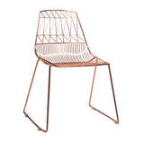 Noir Wire Chair - Rose Gold