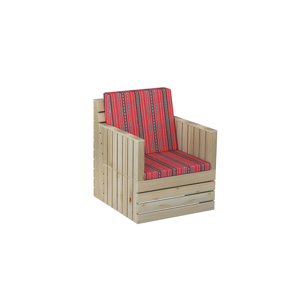 Natural Woody Sofa One Seater - Majlis