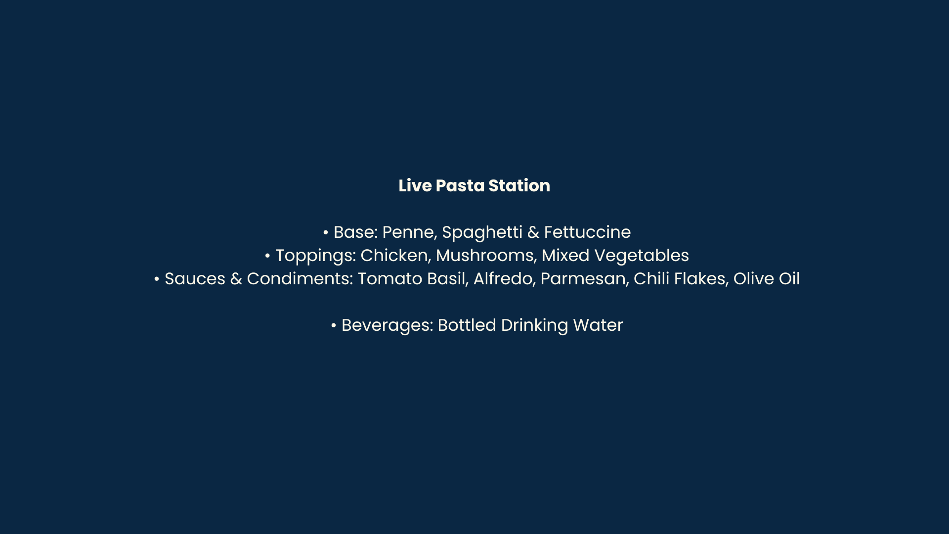 Signature Pasta Live Station by Alladdin