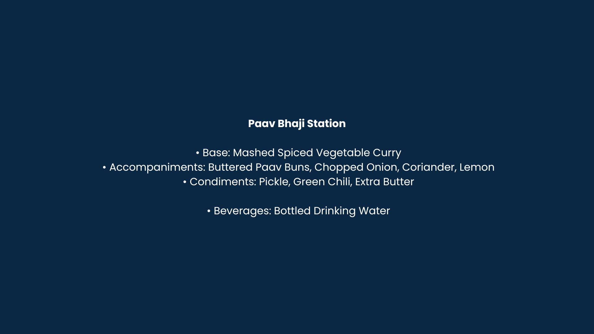 Signature Paav Bhaaji Live Station by Alladdin