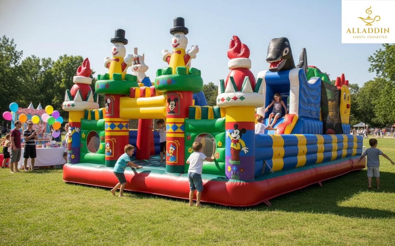 Big City–Themed Bouncy Castle