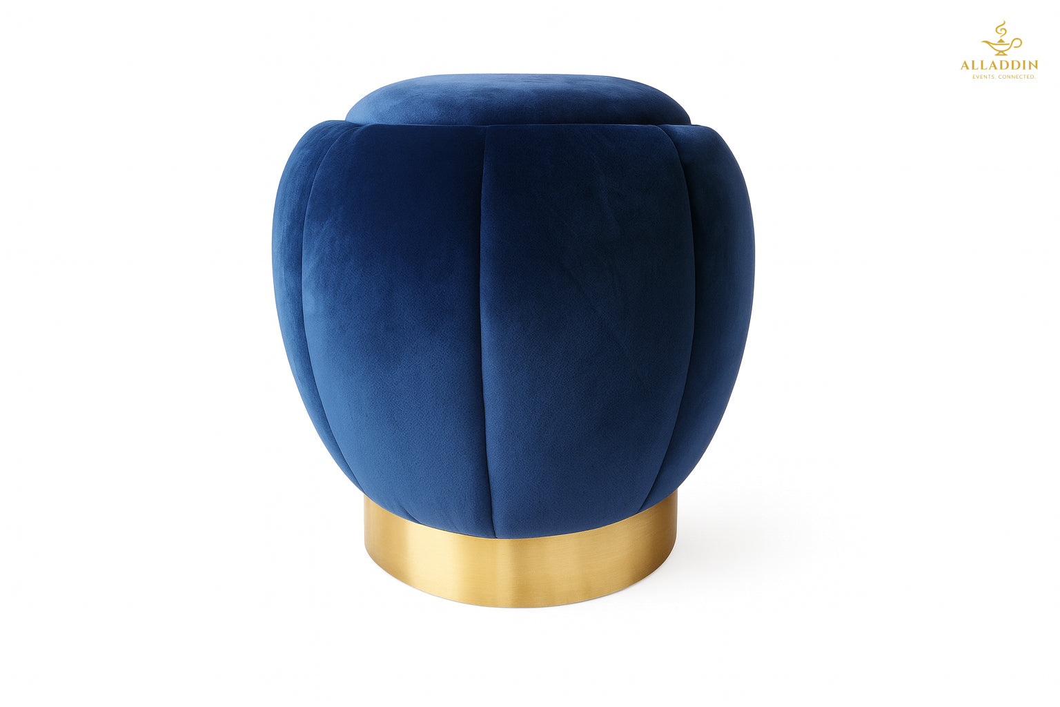 Blue Lotus Pouf