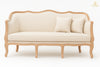 Classic 3-Seater Wooden Sofa