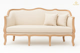 Classic 3-Seater Wooden Sofa