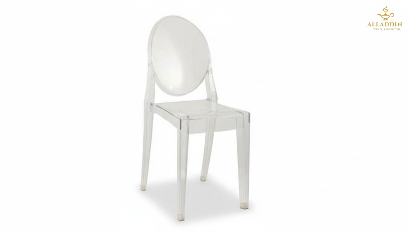 Clear Victoria Ghost Chair
