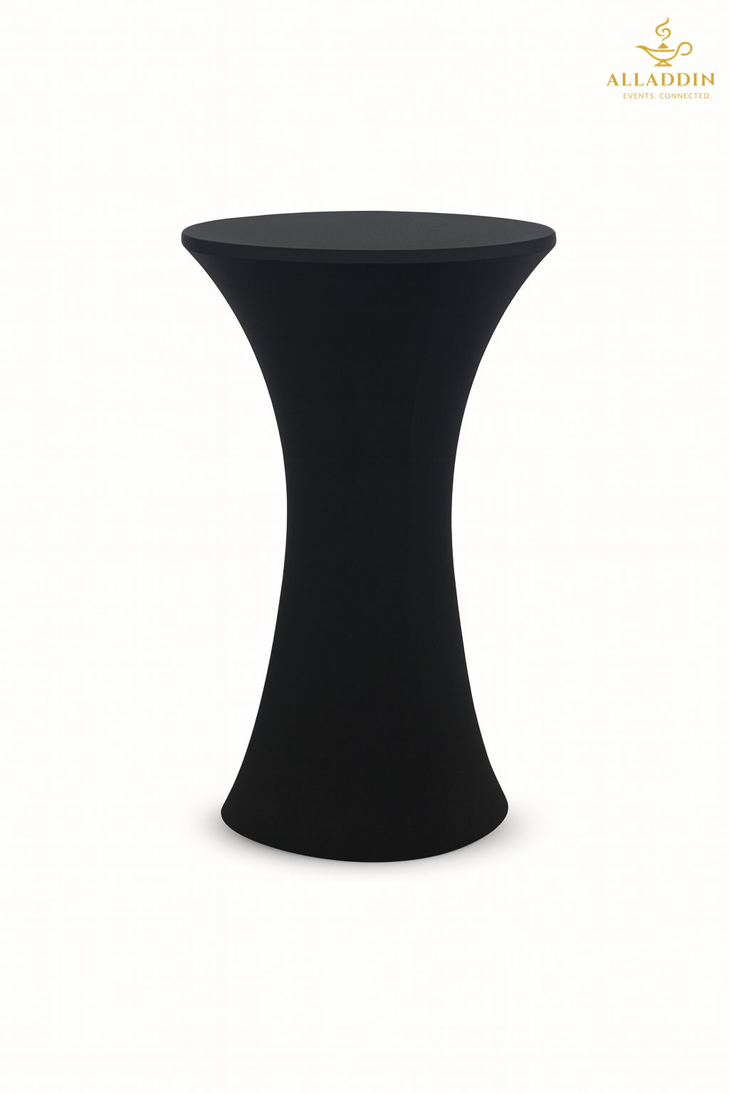 Cocktail Table with Black Stretch Cover