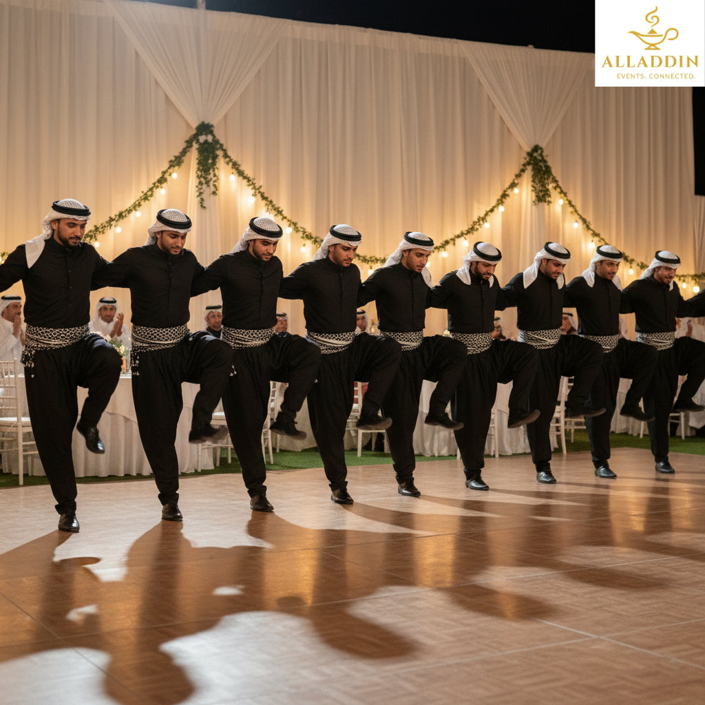 Dabke Dancers Group Performance
