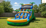 Double Jungle Water Fun Slide