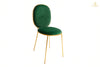 Emerald Green Round Back Chair
