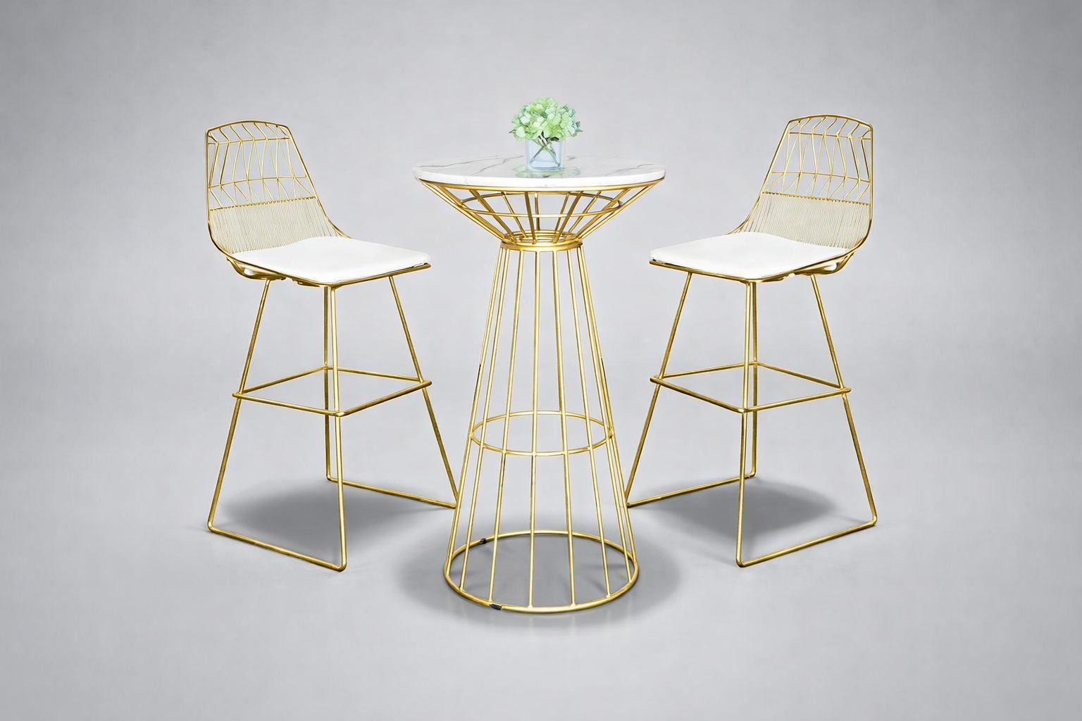 Filigree Gold Bar Stool