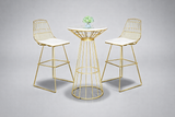 Filigree Gold Bar Stool