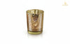Golden Glass Cup Candle Holder