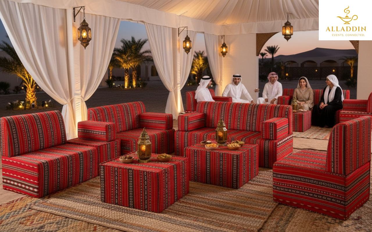 High Majlis Seating Setup