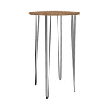 Hairpin Cocktail Table Round - Wooden