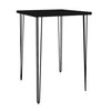 Hairpin Cocktail Table Square - Black