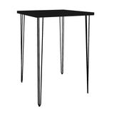 Hairpin Cocktail Table Square - Black