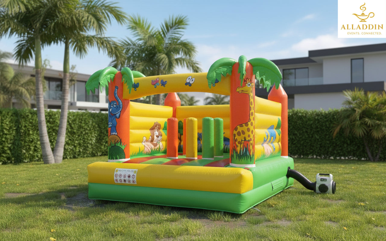 Jungle-Themed Bouncy Castle