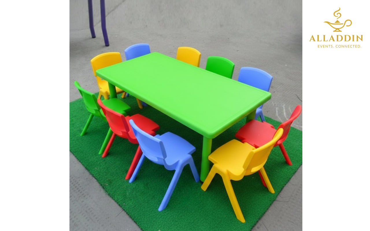 Kids Table and Chairs Set for 10 Kids