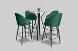 Milano Green Bar Chair