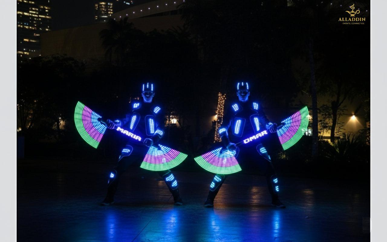 Maria & Omar – LED Pixel Show