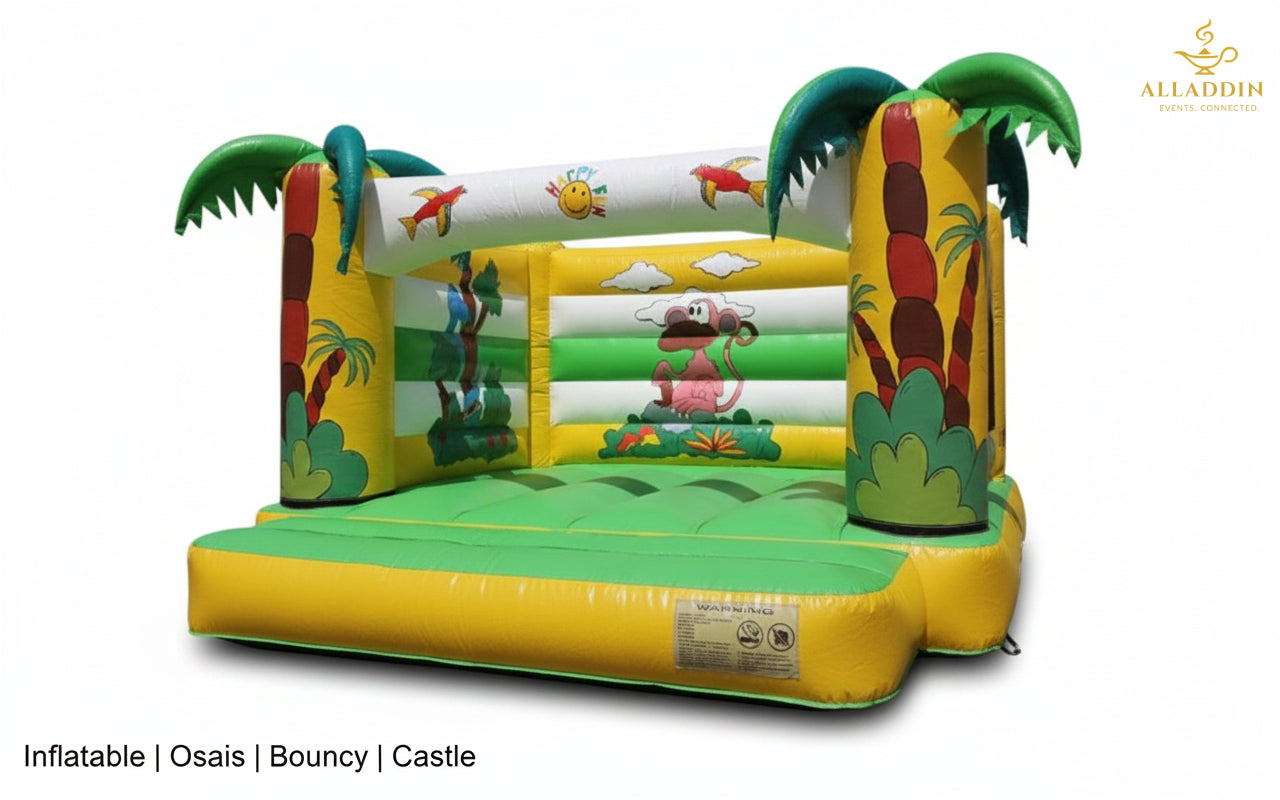 Oasis-Themed Bouncy Castle