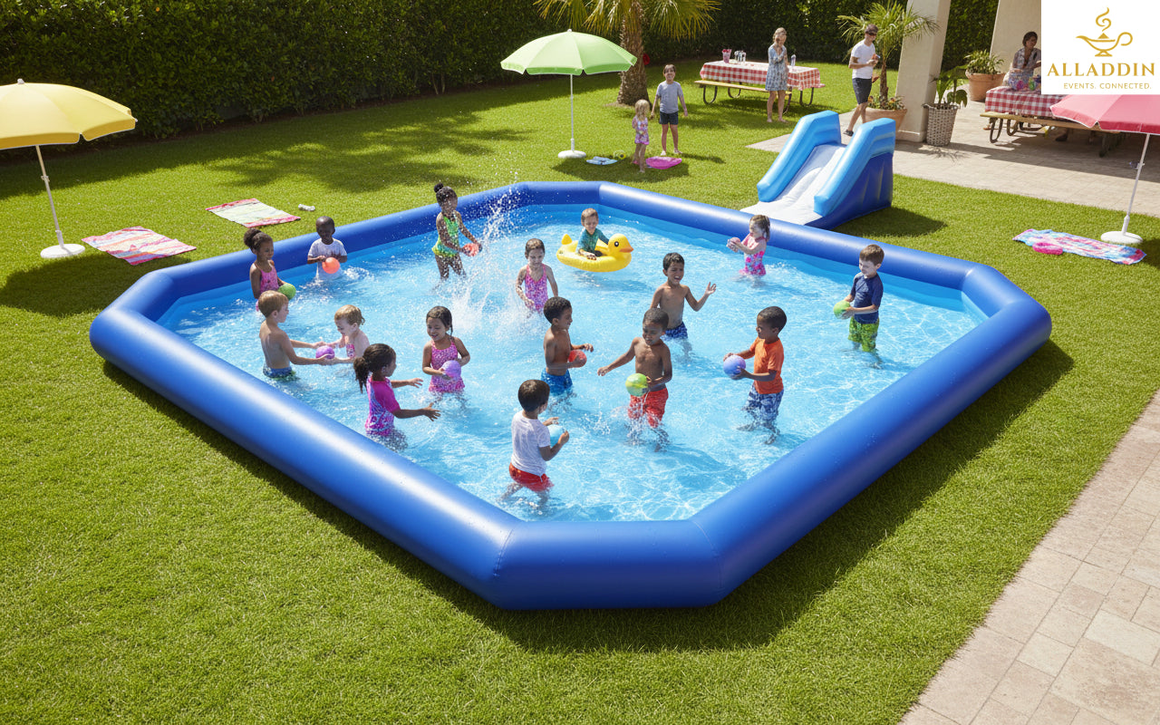 Octagon-Shaped Water Pool