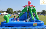 Octopus-Themed Water Slide Inflatable