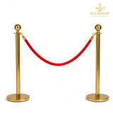 Gold Pole with Red Rope