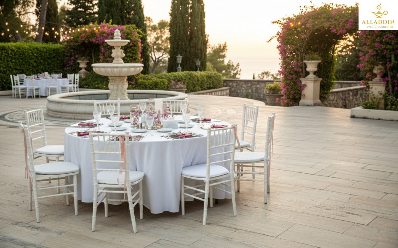 Premium White Seating Arrangement