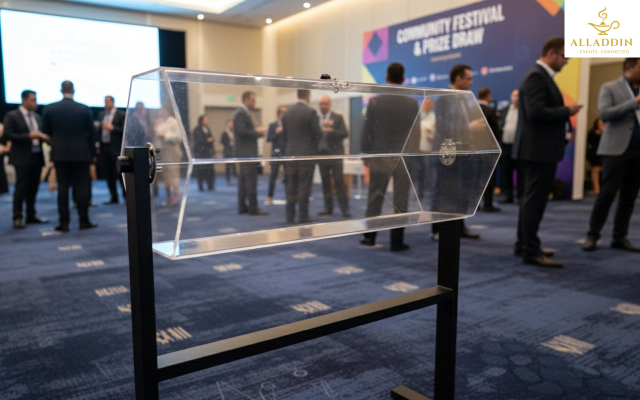 Raffle Box with Stand