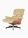 Oak Lounge Chair - Beige